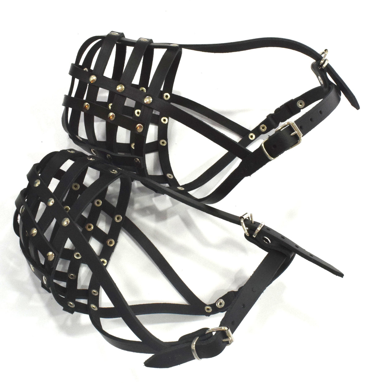 leather dog muzzle
