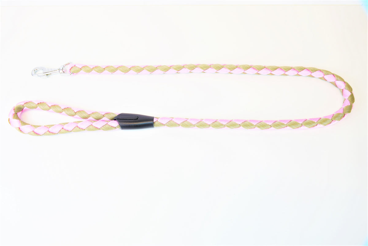 plaited nylon dog lead