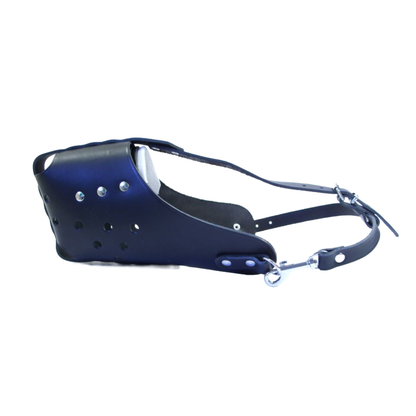 Strong Genuine Leather Dog Muzzle for Stafford and Other similar snouts