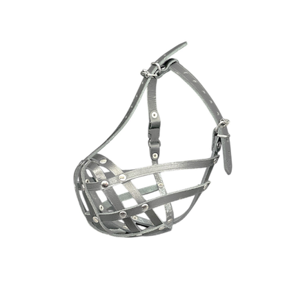 Lightweigh Leather Dog Muzzle for French Bulldogs "Frenchies" and Other Similar Breeds | Real Leather Dog Muzzle