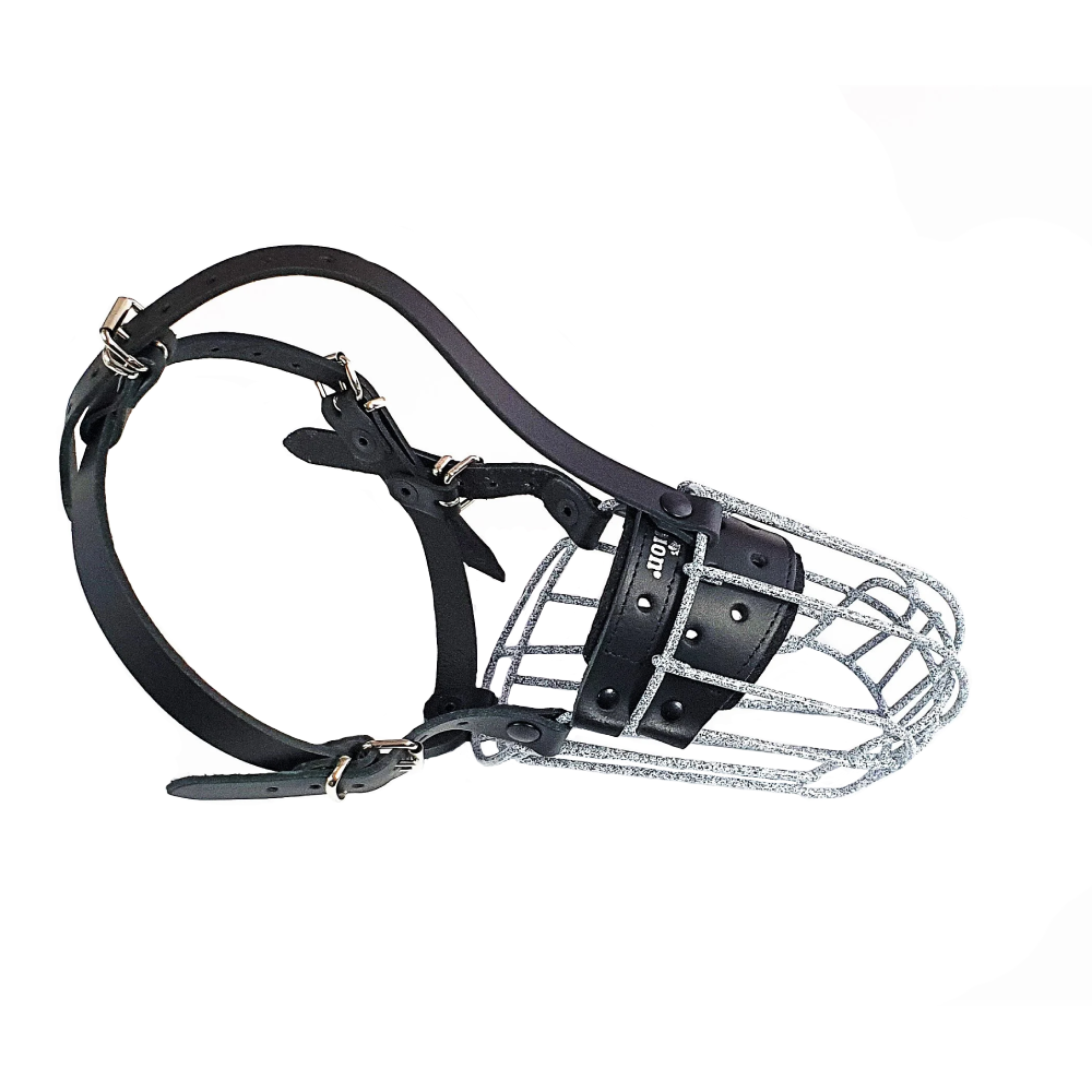 Spotted Metal Dog Muzzle