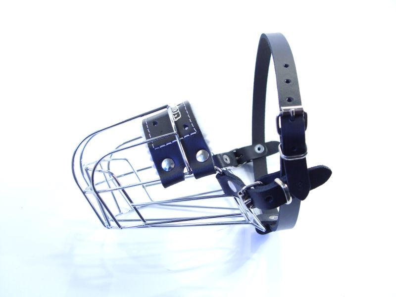 Black Leather Metal Muzzle