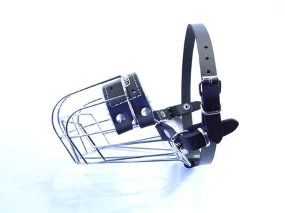 Black Leather Metal Muzzle
